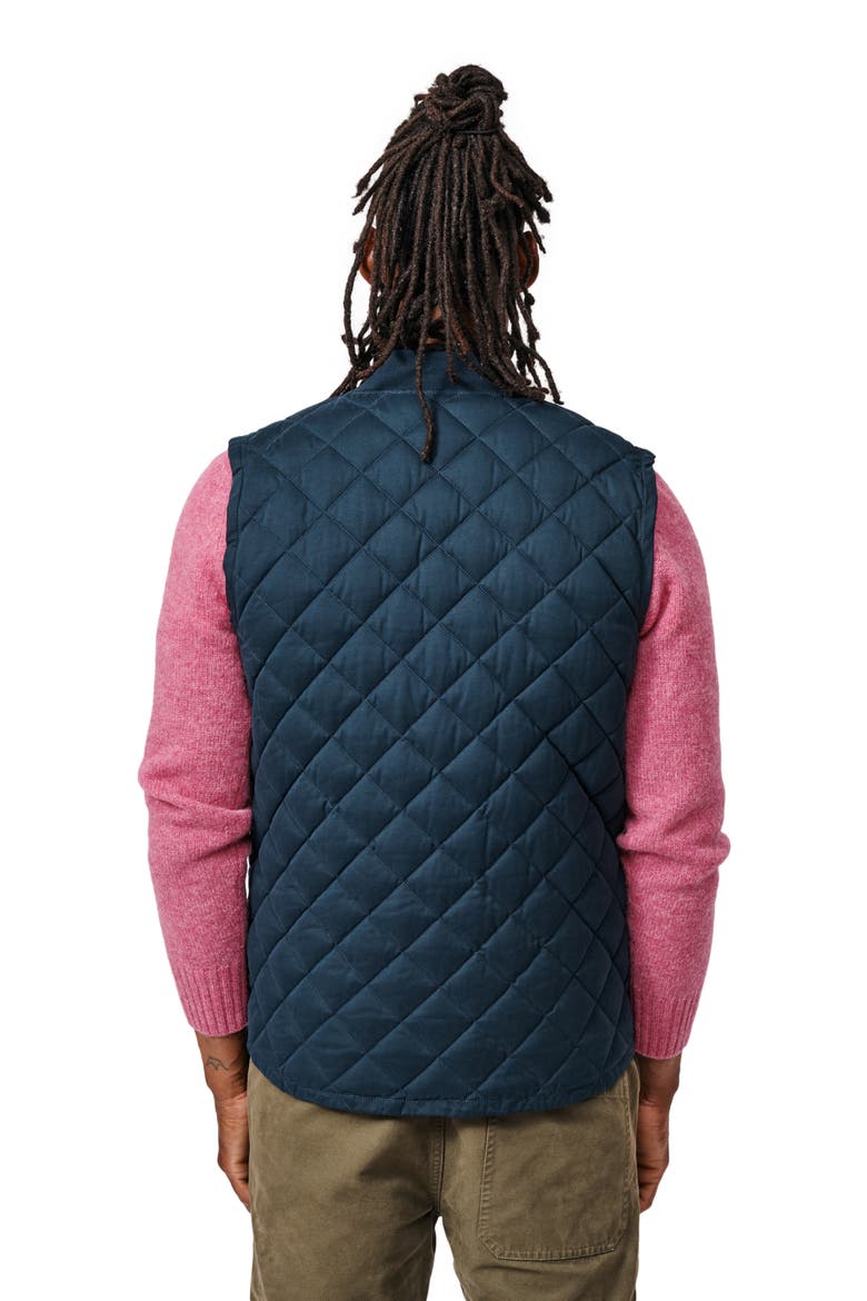 Anwick Quilted Gilet Vest, Alternate, color, Navy