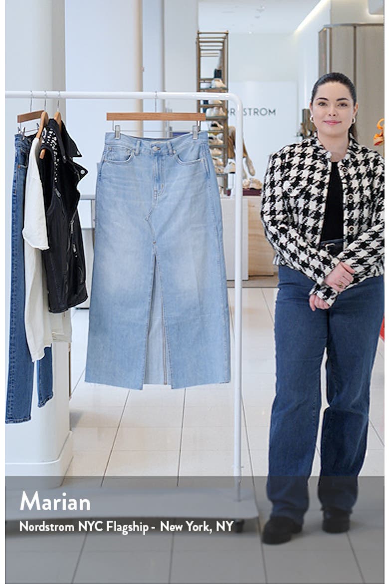 The Rilee Denim Midi Skirt video