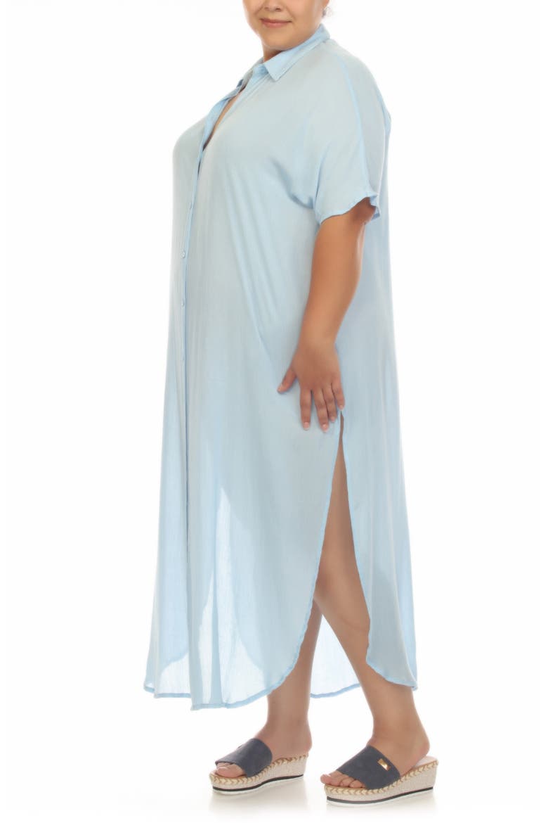 Maxi Shirtdress, Alternate, color, CHAMBRAY