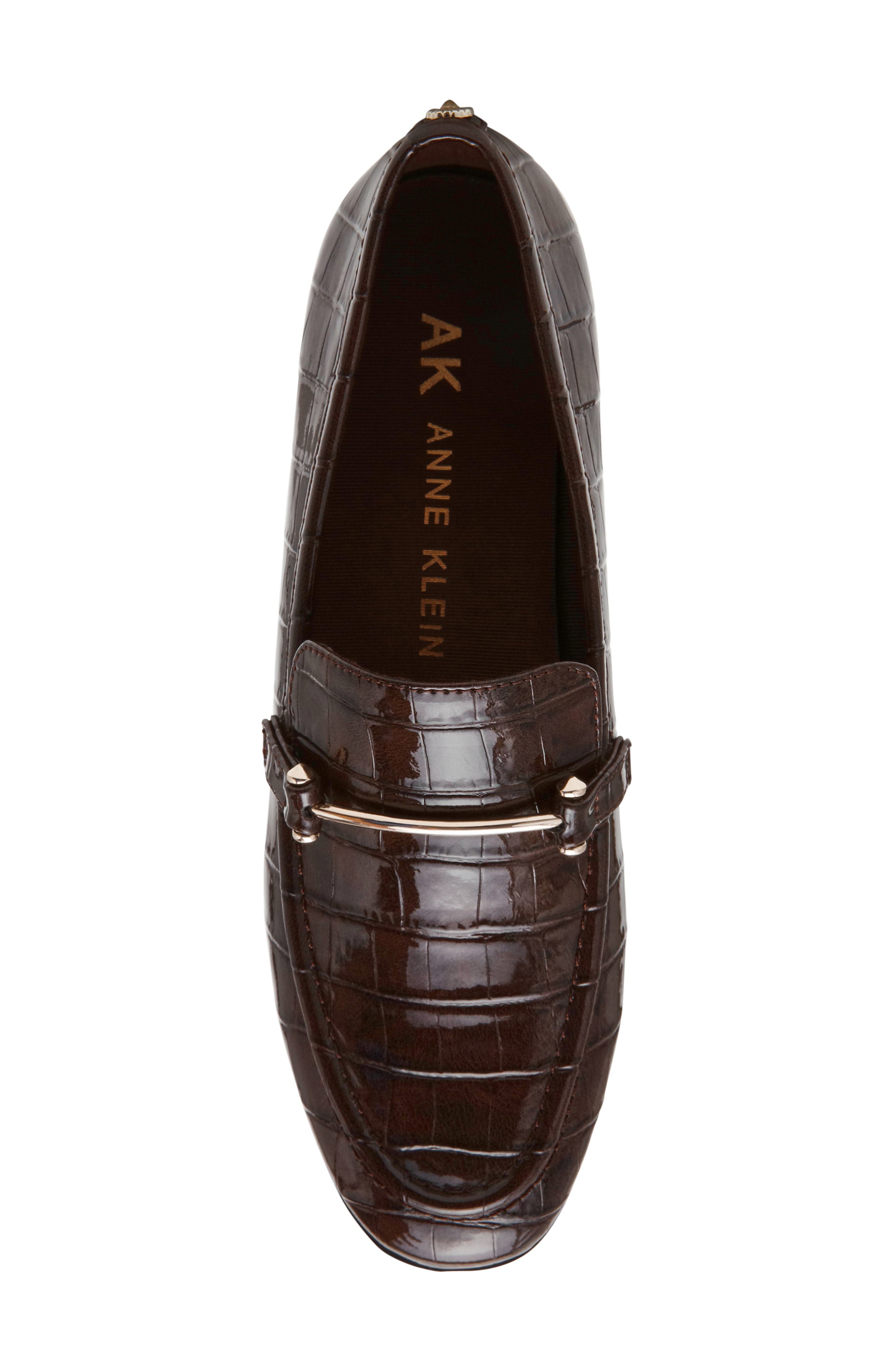 Holden Bit Loafer, Alternate, color, BROWN CROC PU