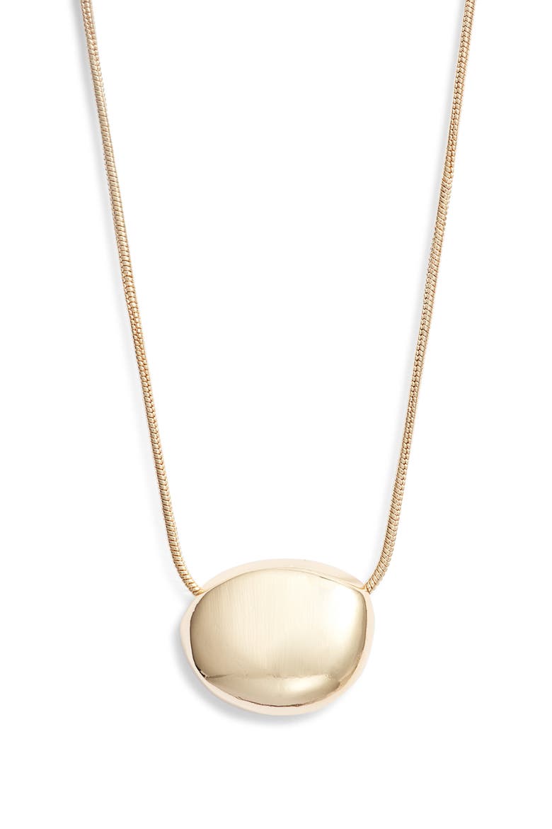 Molten Sun Pendant Necklace, Main, color, GOLD