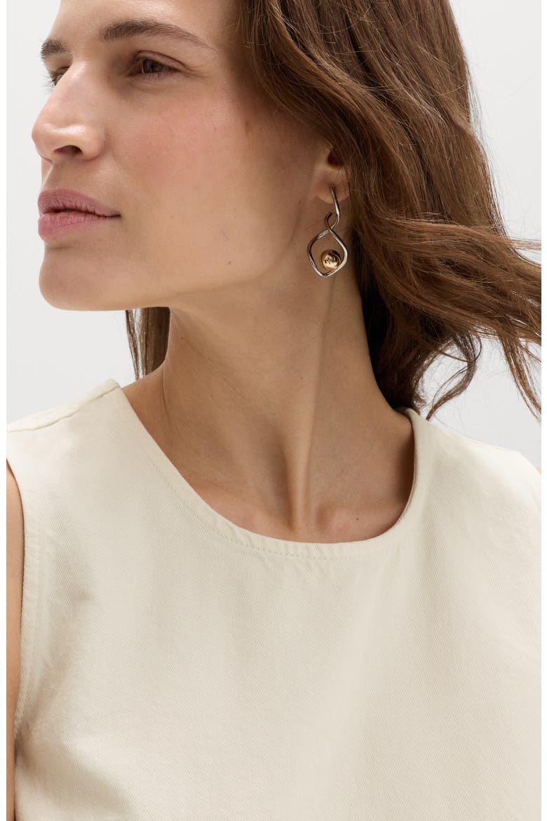 Denim Cutwork Tank, Alternate, color, IVORY