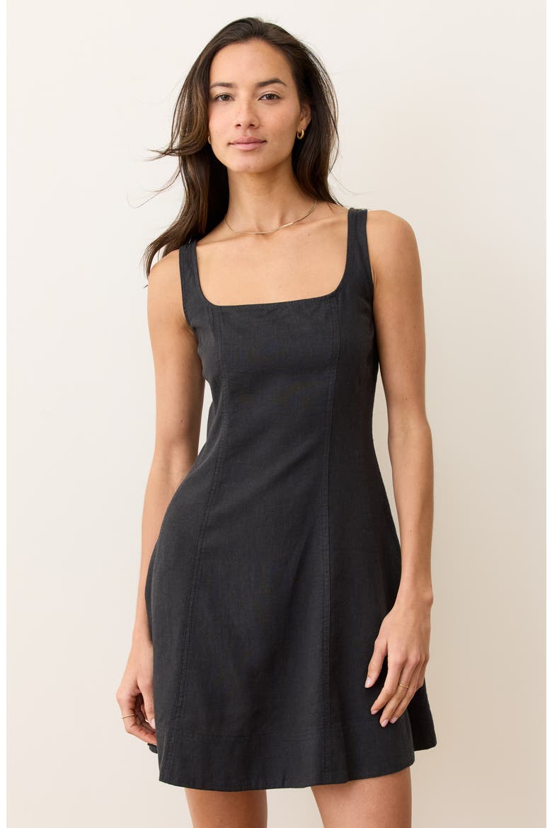Denisse Sleeveless Minidress, Alternate, color, BLACK