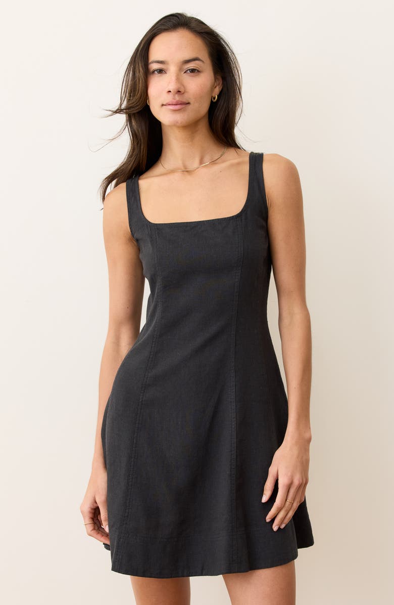 Marine Layer Denisse Sleeveless Minidress, Alternate, color, Black