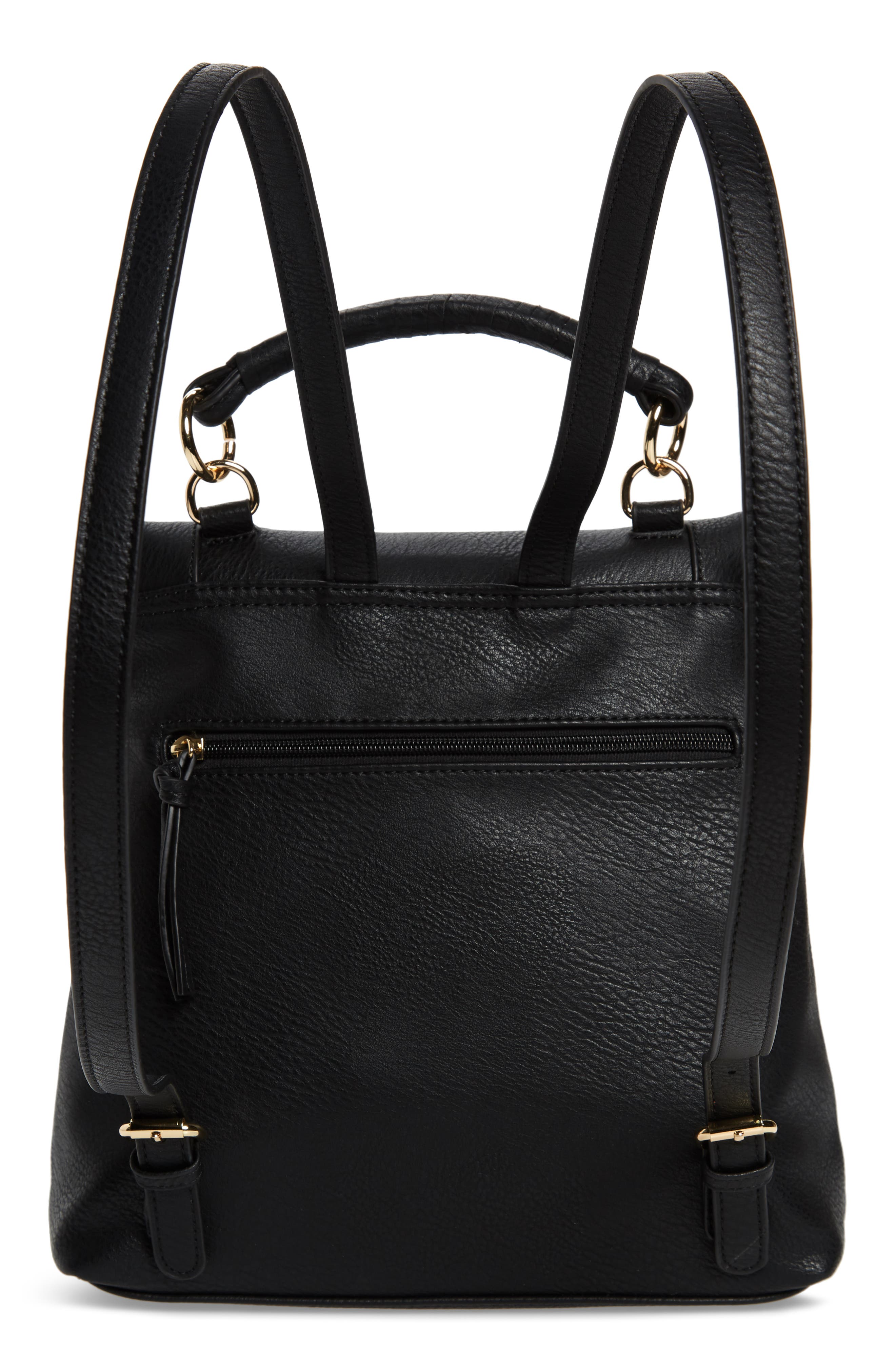 Sole Society Rubie Faux Leather Backpack, Alternate, color, 