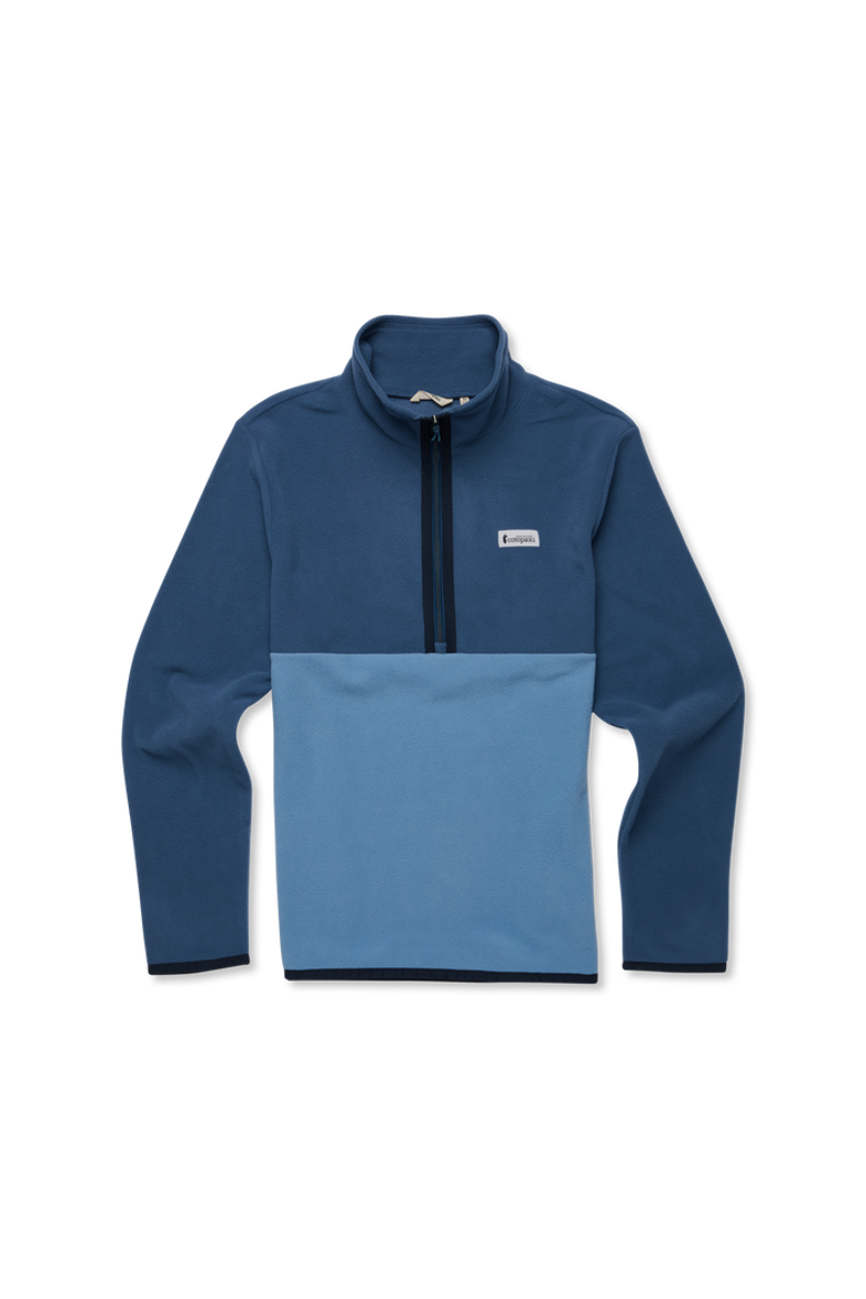 Amado Fleece Pullover - Men's, Alternate, color, Deep Sea and Fjord