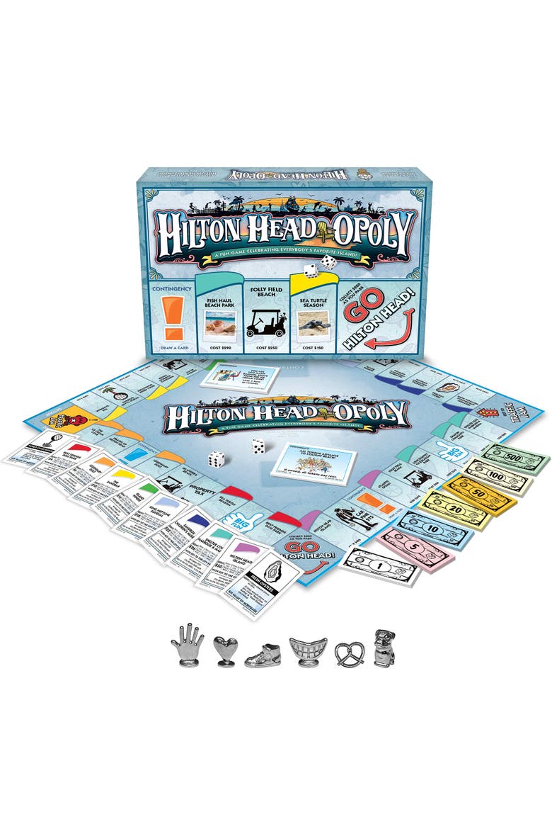 Hilton Head Opoly Vacation Board Game, Alternate, color, Multicolored