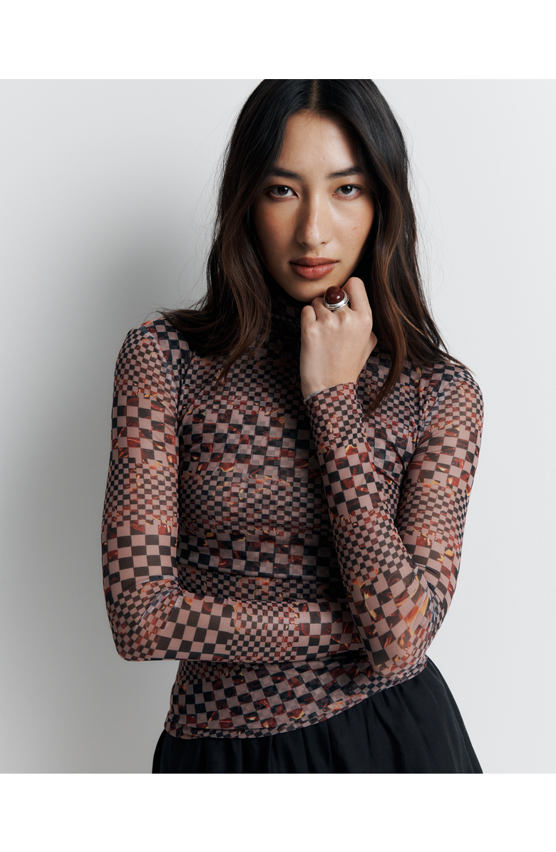 Romy the Brand Blake Top, Main, color, Checkmate