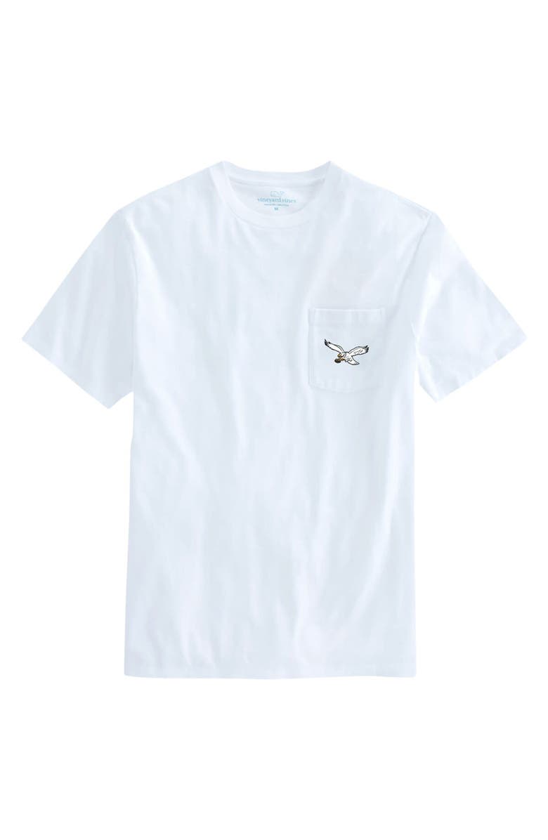 vineyard vines Men's Vineyard Vines White Philadelphia Eagles Big & Tall Gridiron Classics Throwback Helmet T-Shirt, Alternate, color, 