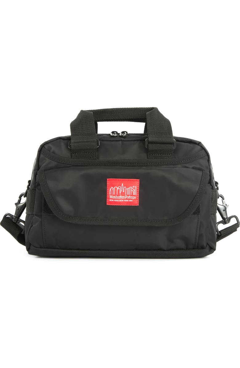 Manhattan Portage Flight Nylon Crossbody Bag, Main, color, Black