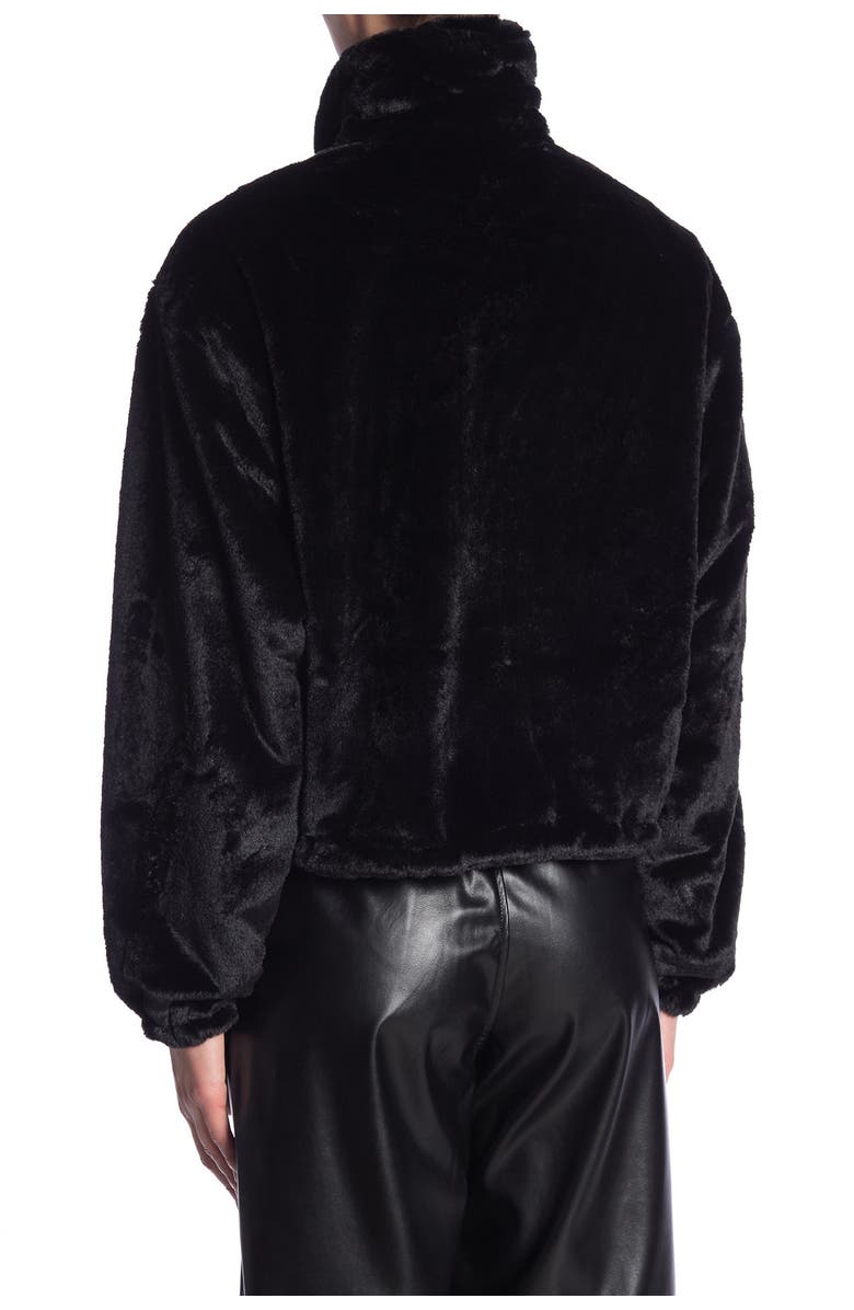 Know One Cares Faux Fur Cropped Jacket, Alternate, color,