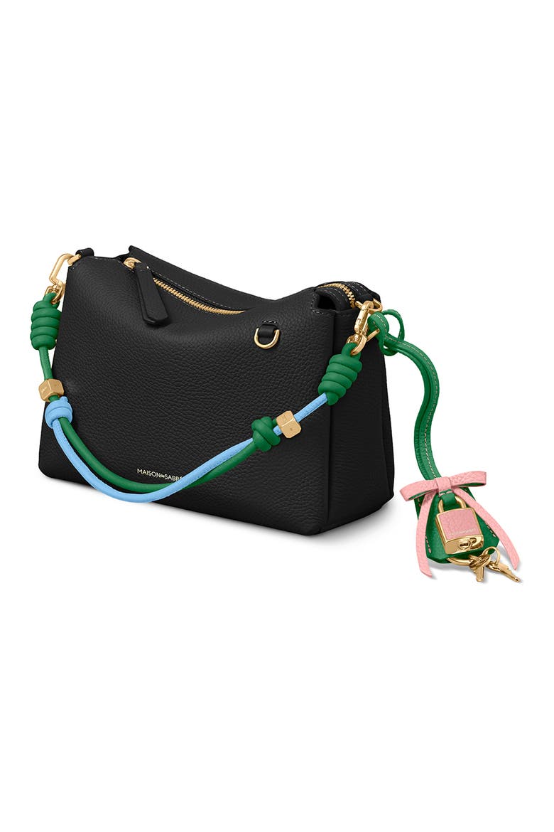 The Bow Padlock Charm, Alternate, color, Emerald Lily