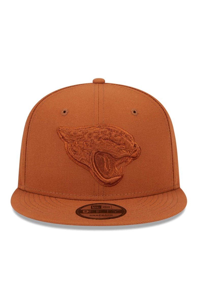 New Era Men's New Era Brown Jacksonville Jaguars Color Pack 9FIFTY Snapback Hat, Alternate, color, Brown