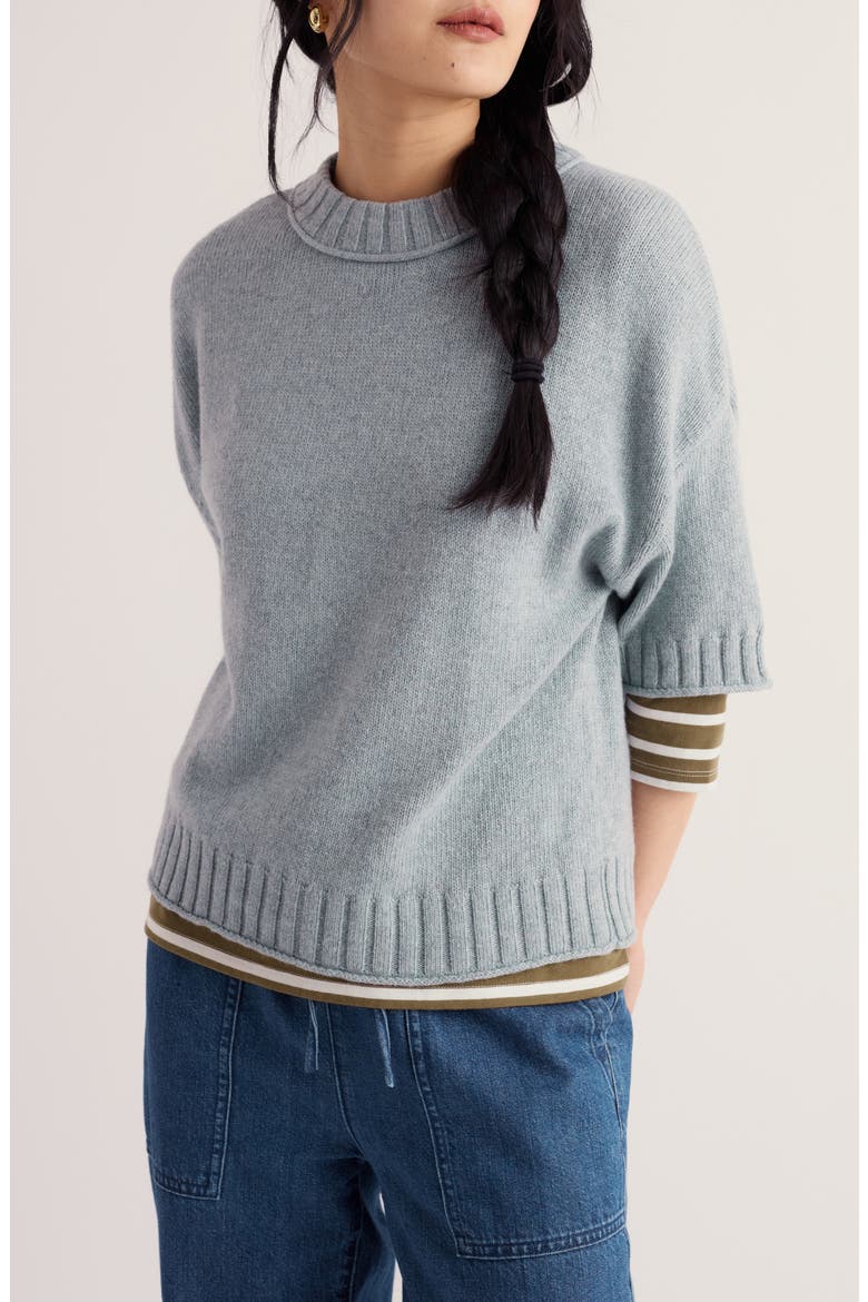 Fistral Crewneck Sweater, Main, color, LIMPET