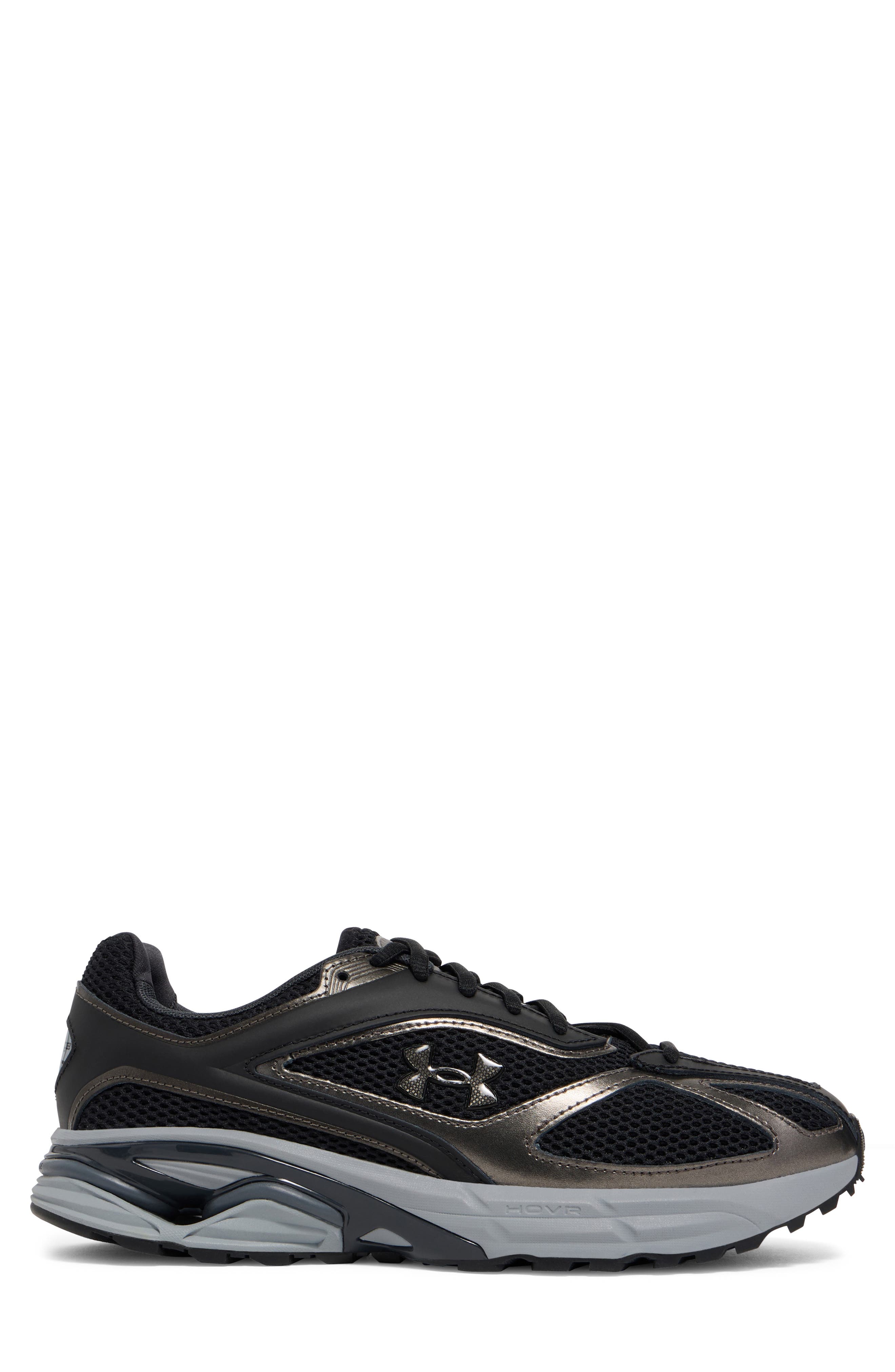 Under Armour Gender Inclusive UA Apparition Sneaker, Alternate, color, Black / Metallic Black