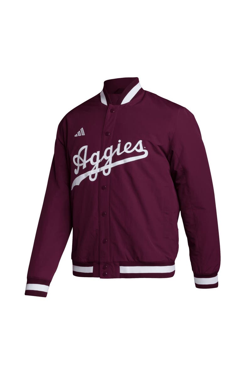 adidas Men's adidas Maroon Texas A&M Aggies Baseball Coaches Full-Snap Jacket, Alternate, color, 