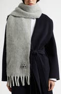 Ruslan Baginskiy RB Wool Blend Fringe Scarf