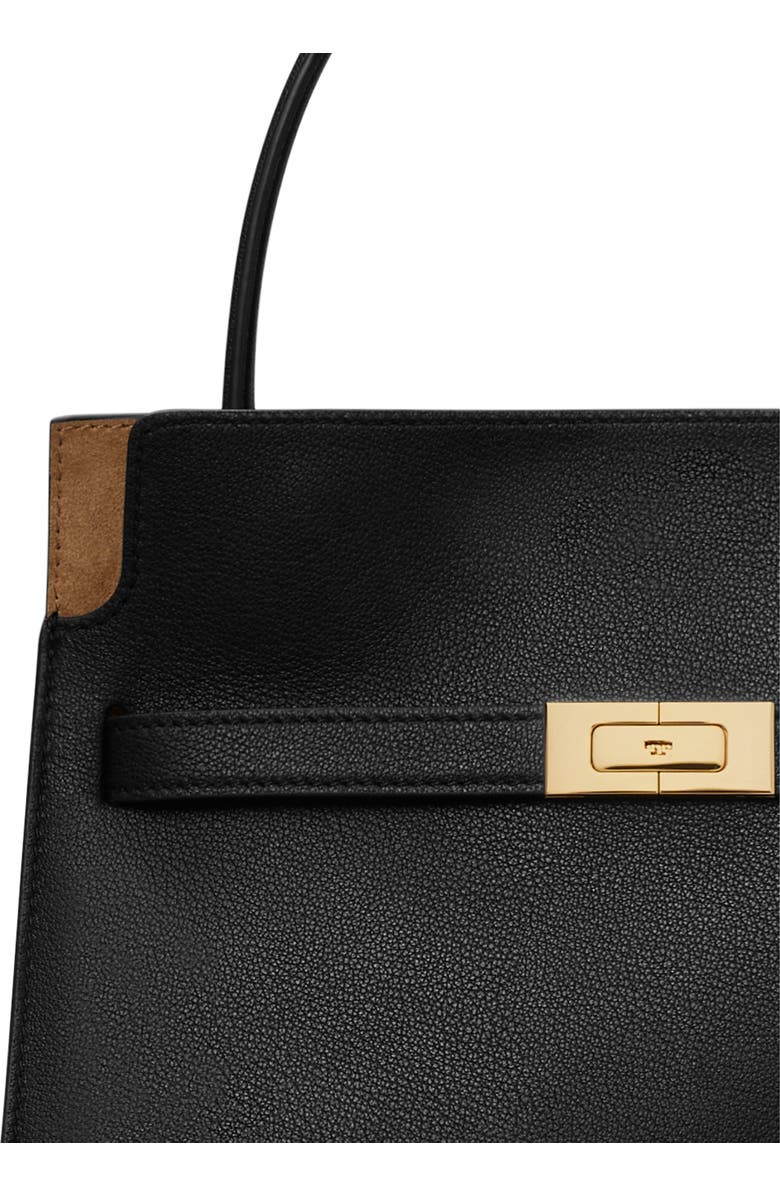 Tory Burch Small Lee Radziwill Leather Double Bag, Alternate, color,