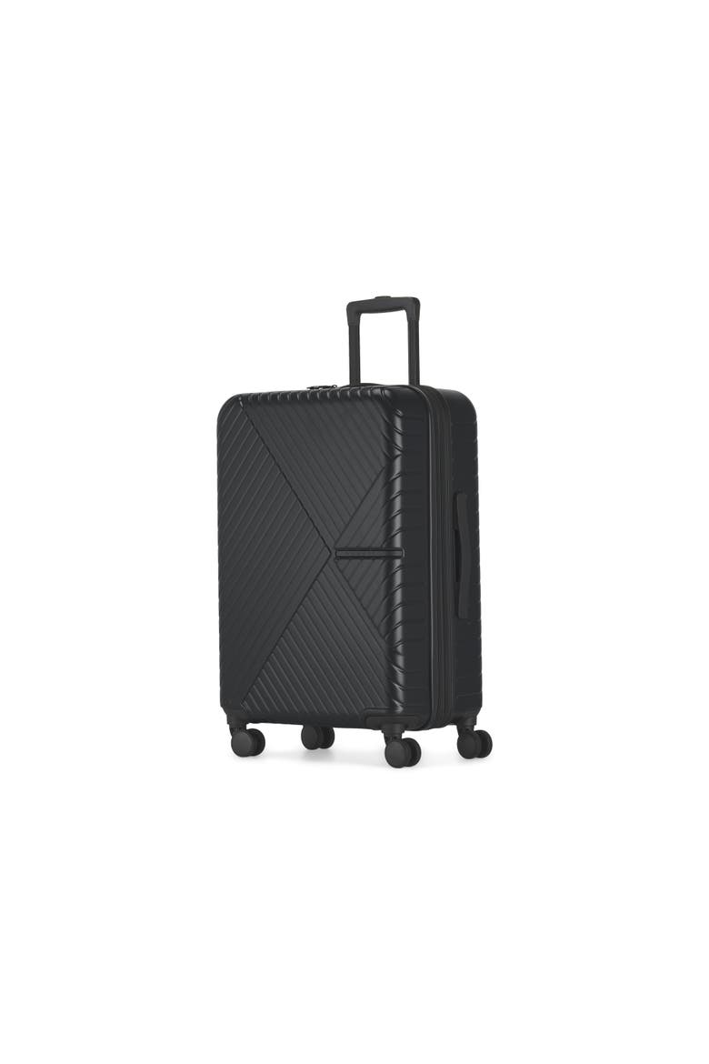 Berlin Hardside Medium Luggage with Expansion, Alternate, color, Charcoal