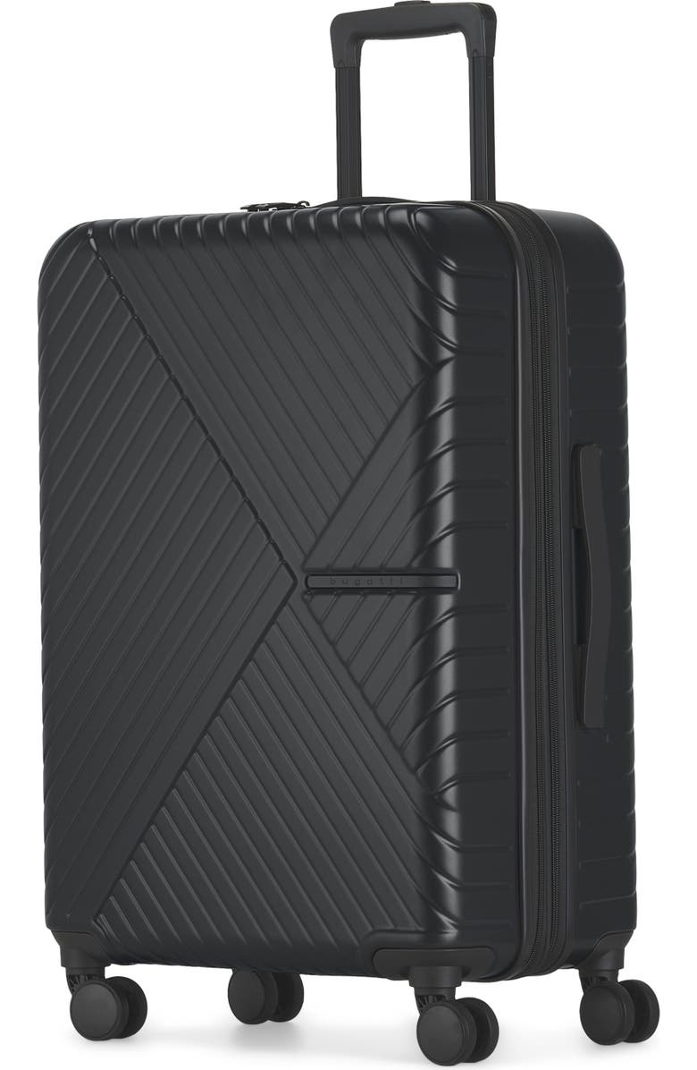 bugatti Berlin Hardside Medium Luggage with Expansion, Alternate, color, Charcoal