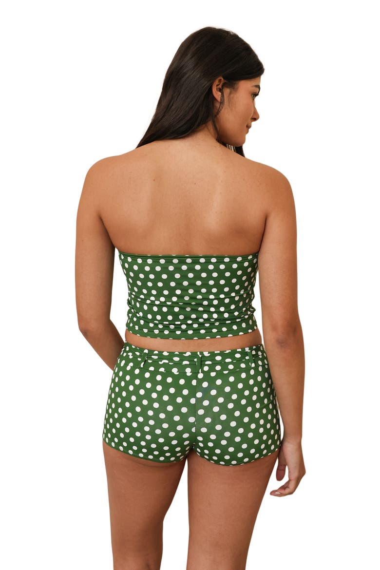 Canela Tankini Top, Alternate, color, Luna Verde