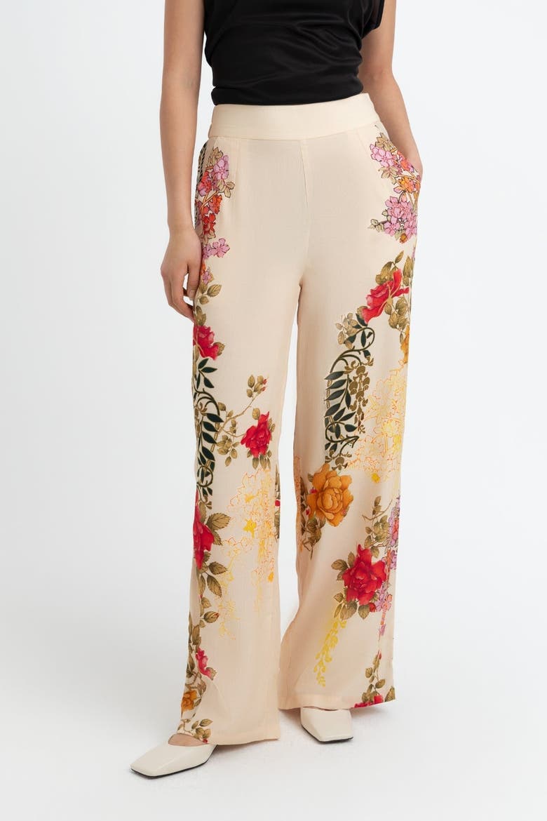 Nancy Cream Trousers, Main, color, Cream