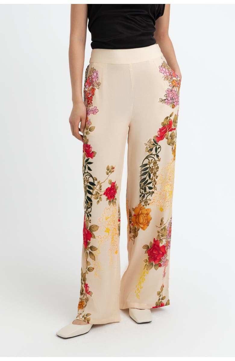 RAISHMA Nancy Cream Trousers, Main, color, Cream