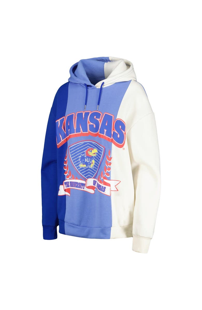 GAMEDAY COUTURE Women's Gameday Couture Royal Kansas Jayhawks Hall of Fame Colorblock Pullover Hoodie, Alternate, color,