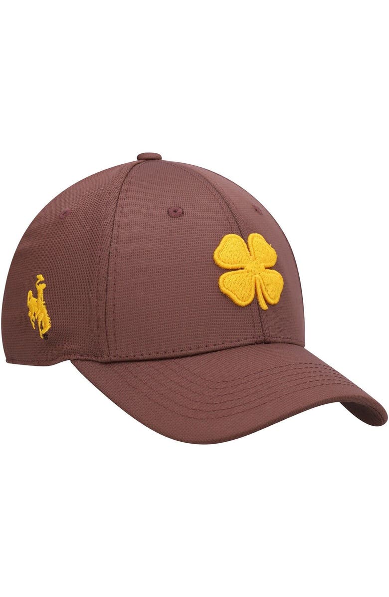 Black Clover Men's Brown Wyoming Cowboys Spirit Flex Hat, Main, color,
