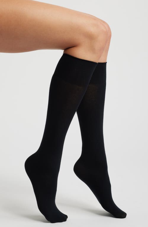 Oroblu Cheryl Knee High Socks in Black 