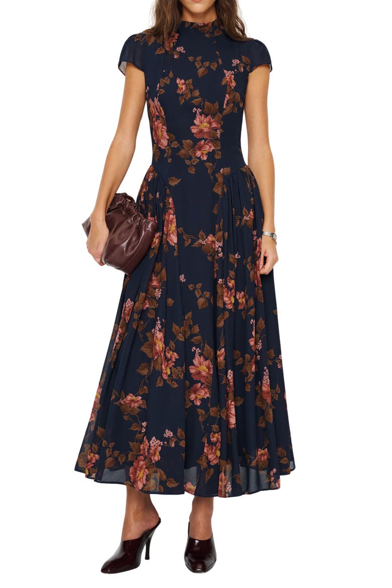 Maven Floral Print Maxi Dress, Alternate, color, LYRIC