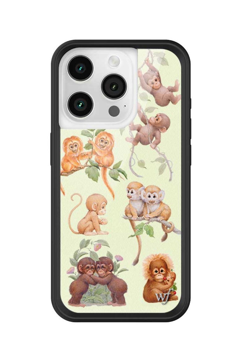 Monkey Biz iPhone Case, Main, color, Green