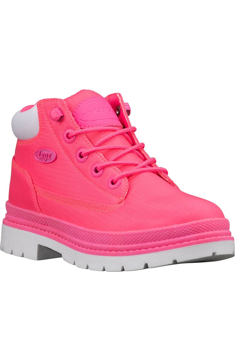 LUGZ <p>Drifter Ripstop Boot </p>, Main, color, Neon Pink/ White