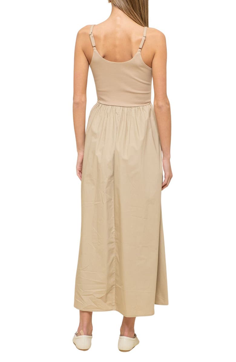 Blu Pepper Mixed Media Midi Dress, Alternate, color,