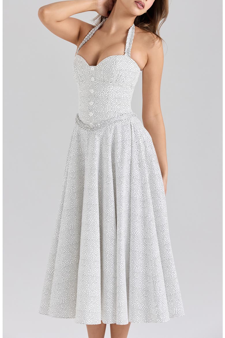 Georgie B Sleeveless Midi Dress, Alternate, color, MICRO SPOT