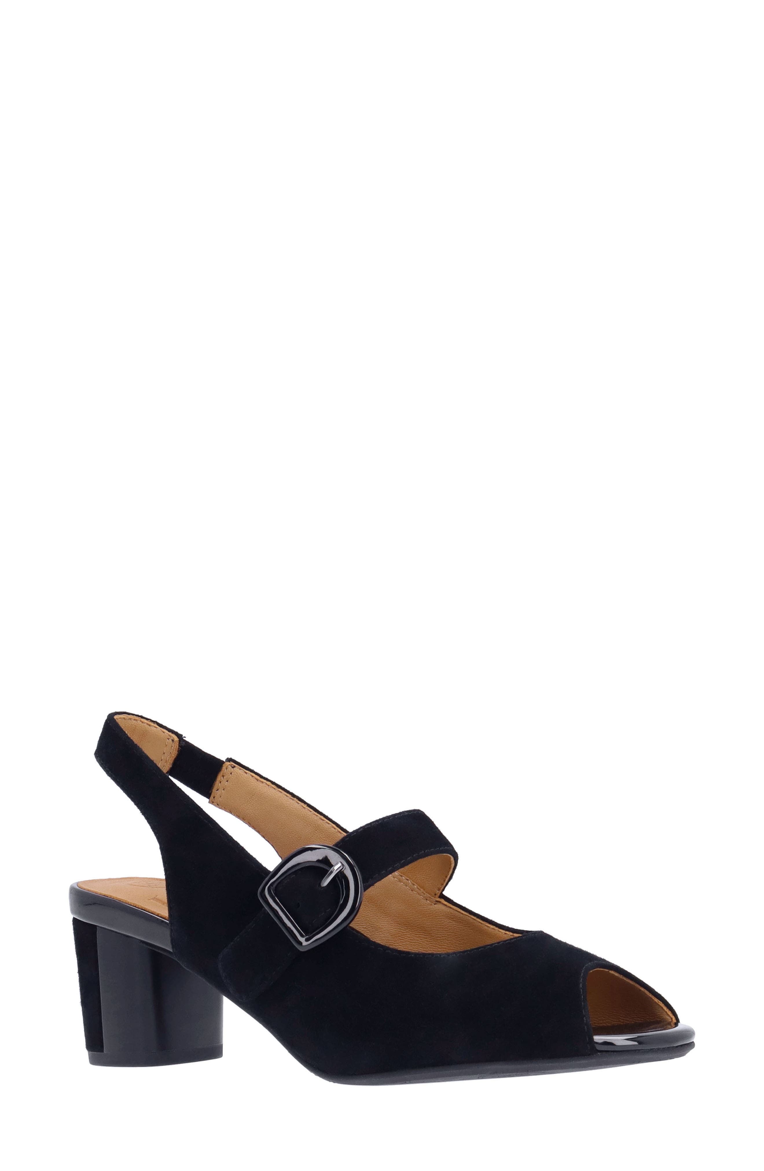 L'Amour des Pieds Merryn Slingback Mary Jane Sandal, Main, color, Black