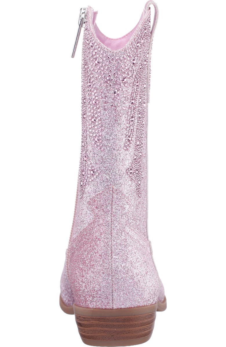 Nina Kids' Felicity Western Boot, Alternate, color, Lt Pink Glitter Stones