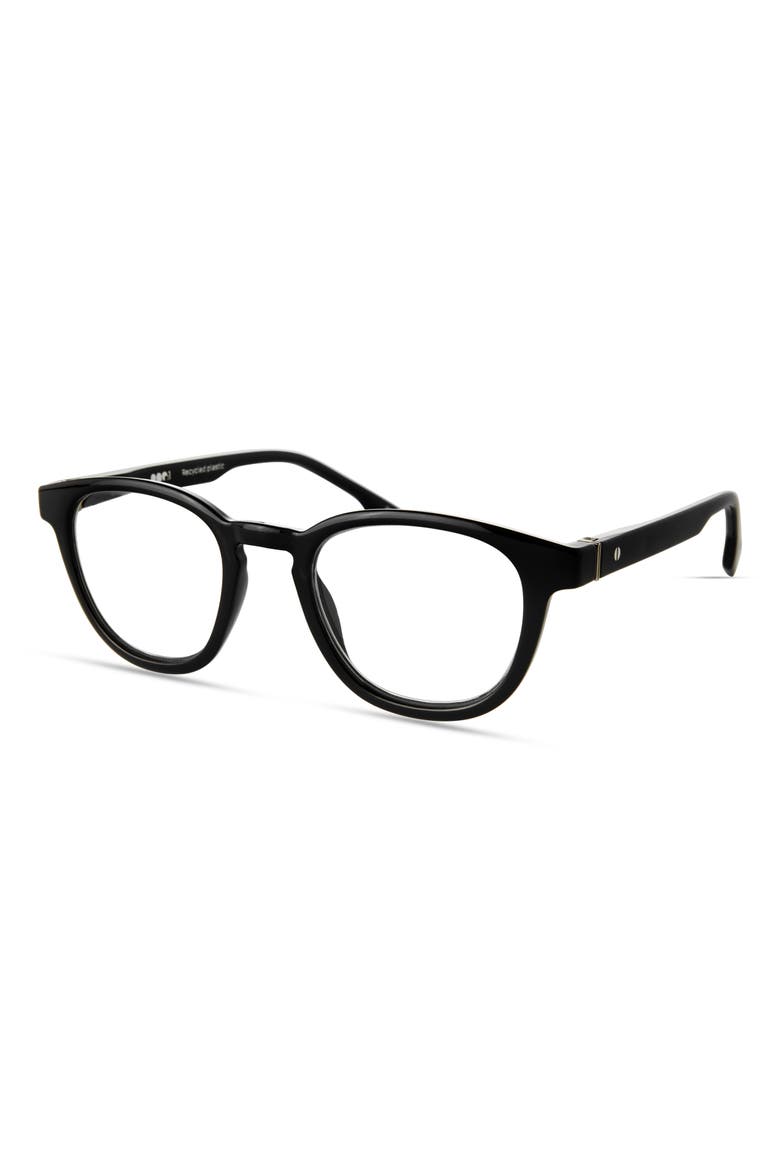 HELVETICA READING GLASSES, Alternate, color, BLACK