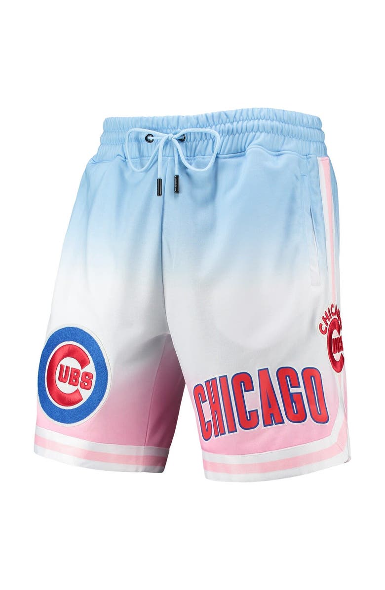 PRO STANDARD Men's Pro Standard Blue/Pink Chicago Cubs Team Logo Pro Ombre Shorts, Alternate, color, Blue