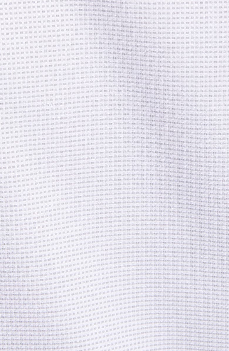 David Donahue Slim Fit Micro Print Dress Shirt, Alternate, color,