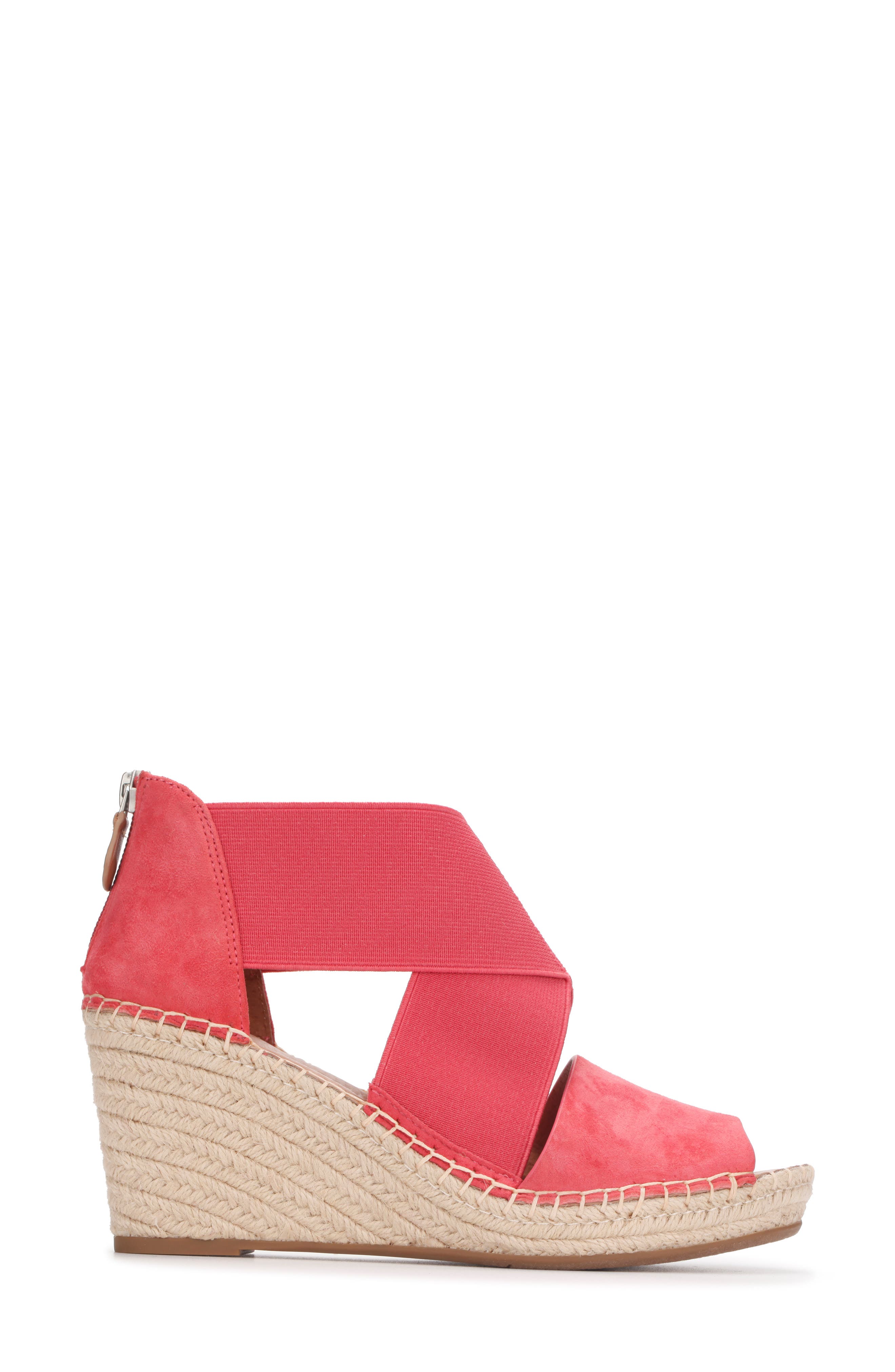 Signature Colleen Espadrille Wedge Sandal, Alternate, color, CORAL