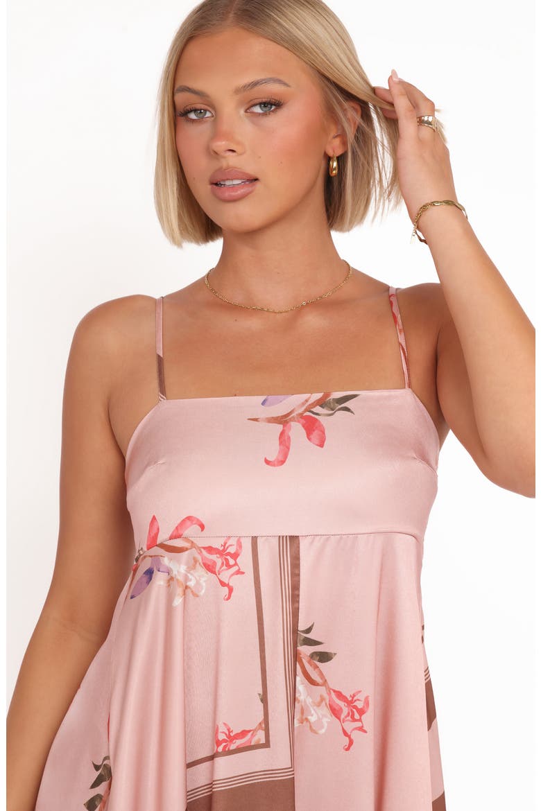 Elanor Print Sleeveless Maxi Dress, Alternate, color, PINK COCOA