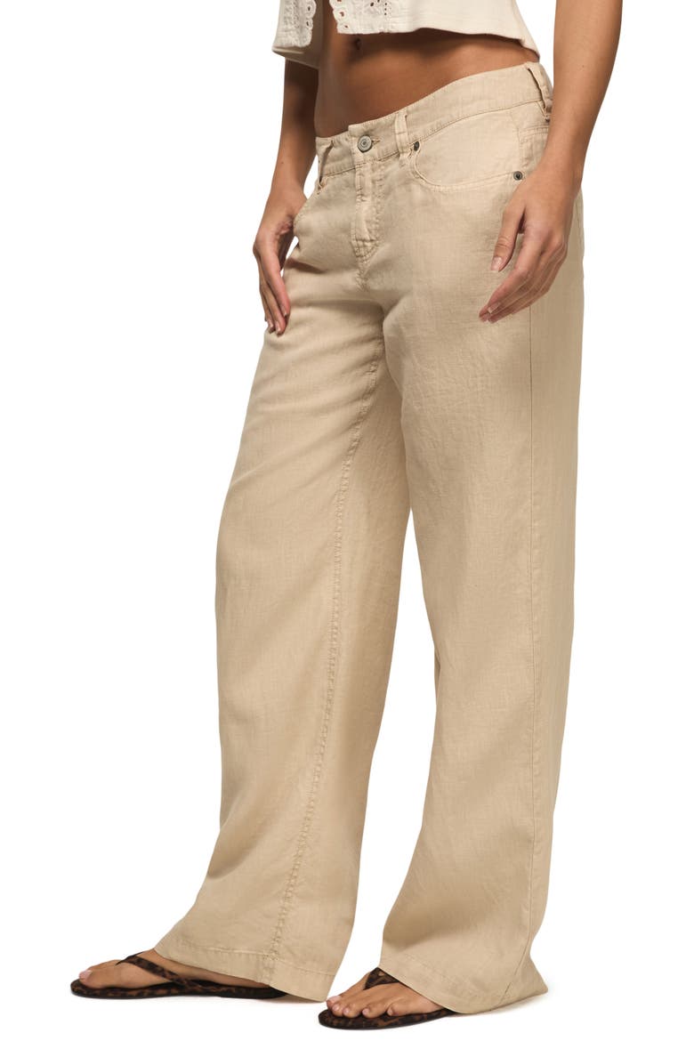 Baggy Wide Leg Linen Pants, Alternate, color, MOONSTRUCK