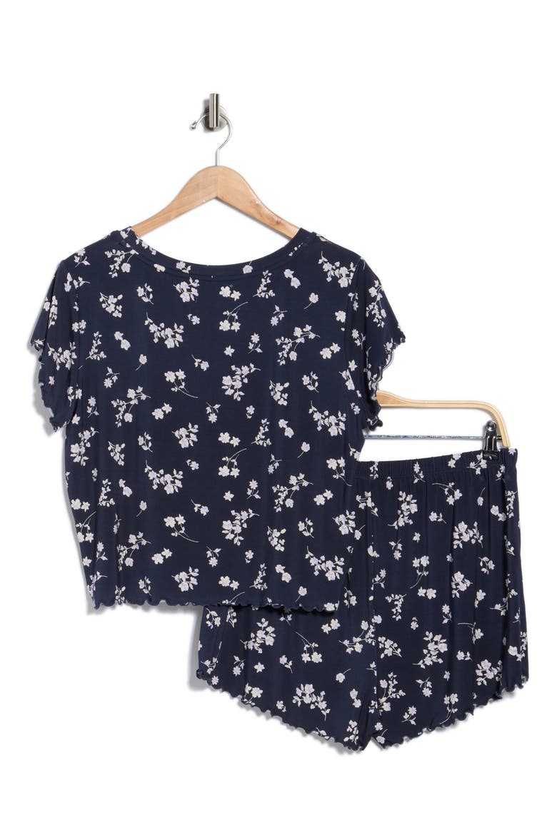 After Hours Short Pajama Set, Alternate, color, NAVY GABBY FLORAL
