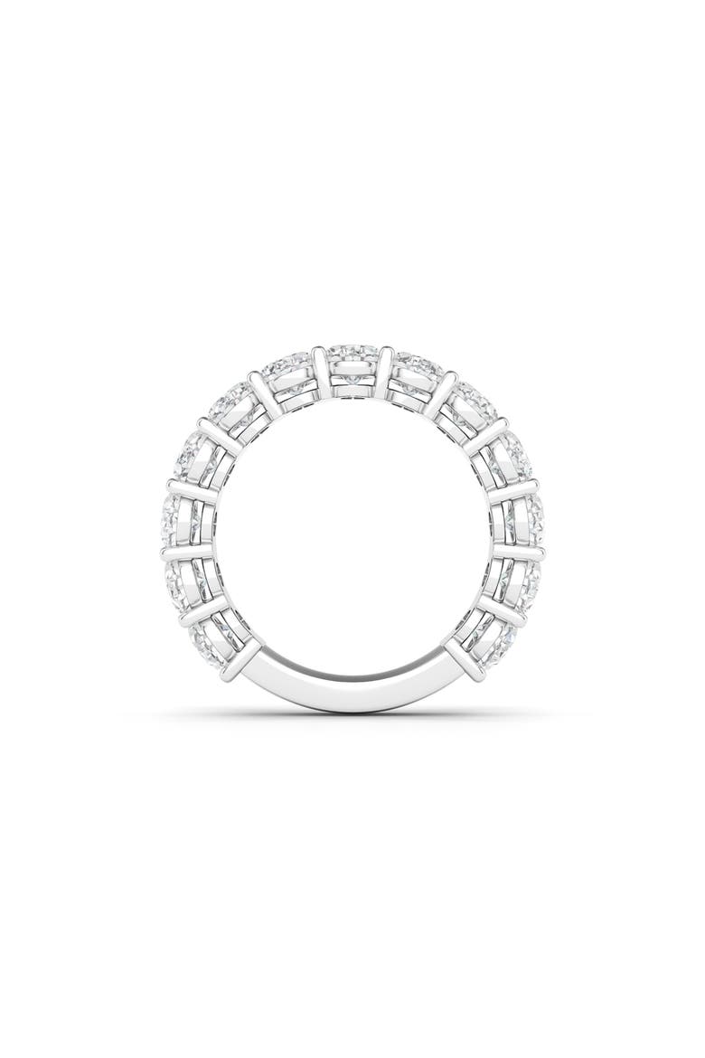 3/4 Oval Cut Lab Created Diamond Eternity Ring, Alternate, color, WHITE GOLD