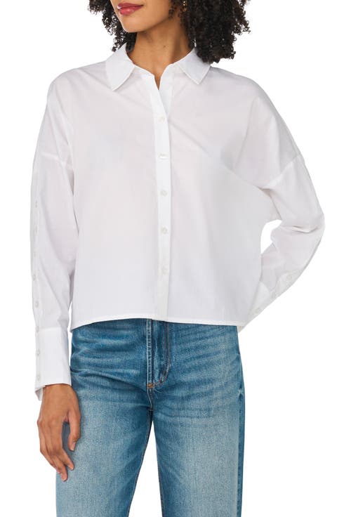 Button Detail Cotton Shirt