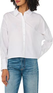 1.STATE Button Detail Cotton Shirt