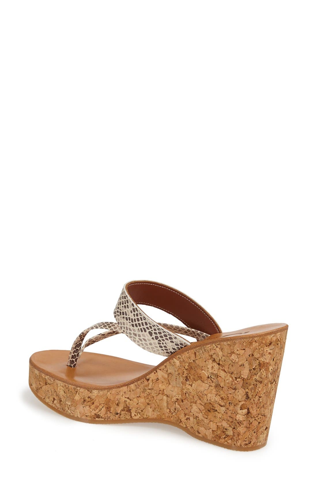 K.Jacques St. Tropez Thong Wedge Sandal, Alternate, color, 