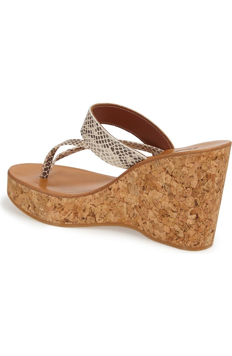 K.Jacques St. Tropez Thong Wedge Sandal, Alternate, color,