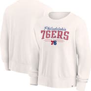 FANATICS Women's Fanatics Branded Cream Philadelphia 76ers Close the Game Pullover Sweatshirt